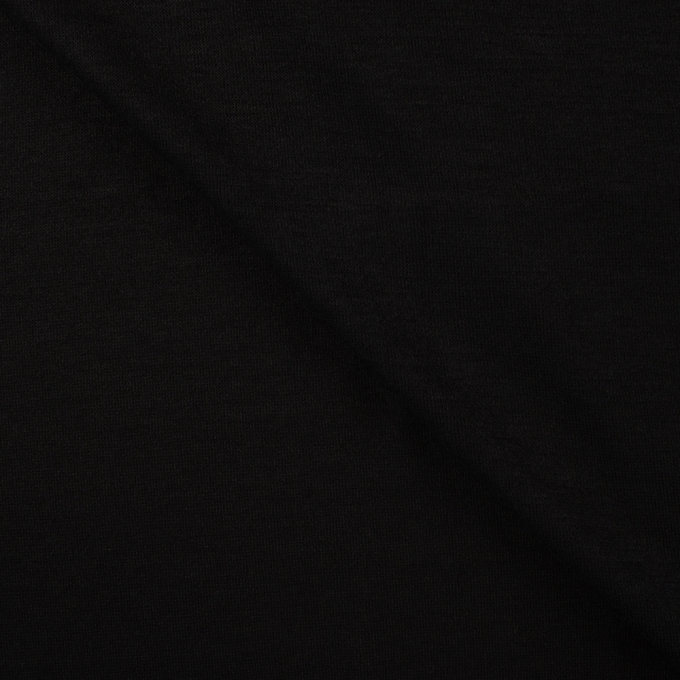 Tissu jersey maille tricot fin Miley, noir