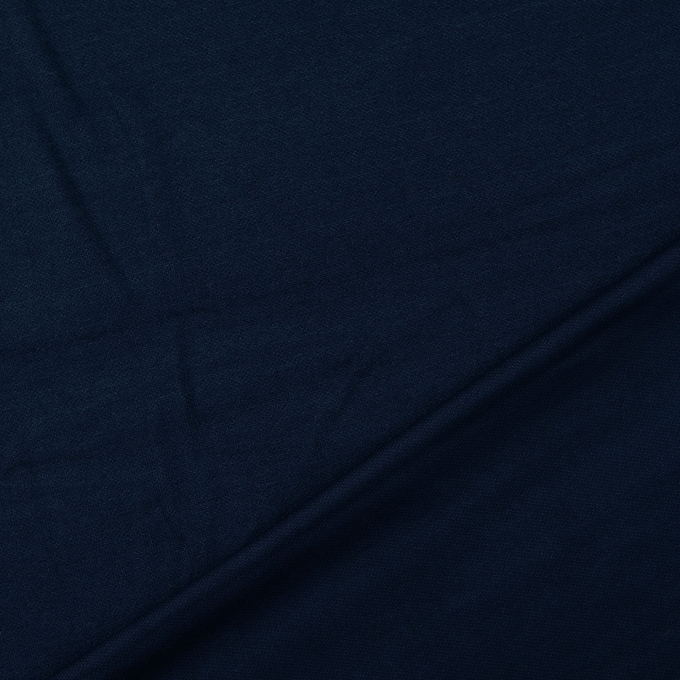 Tissu jersey maille tricot fin Mirella, bleu foncé