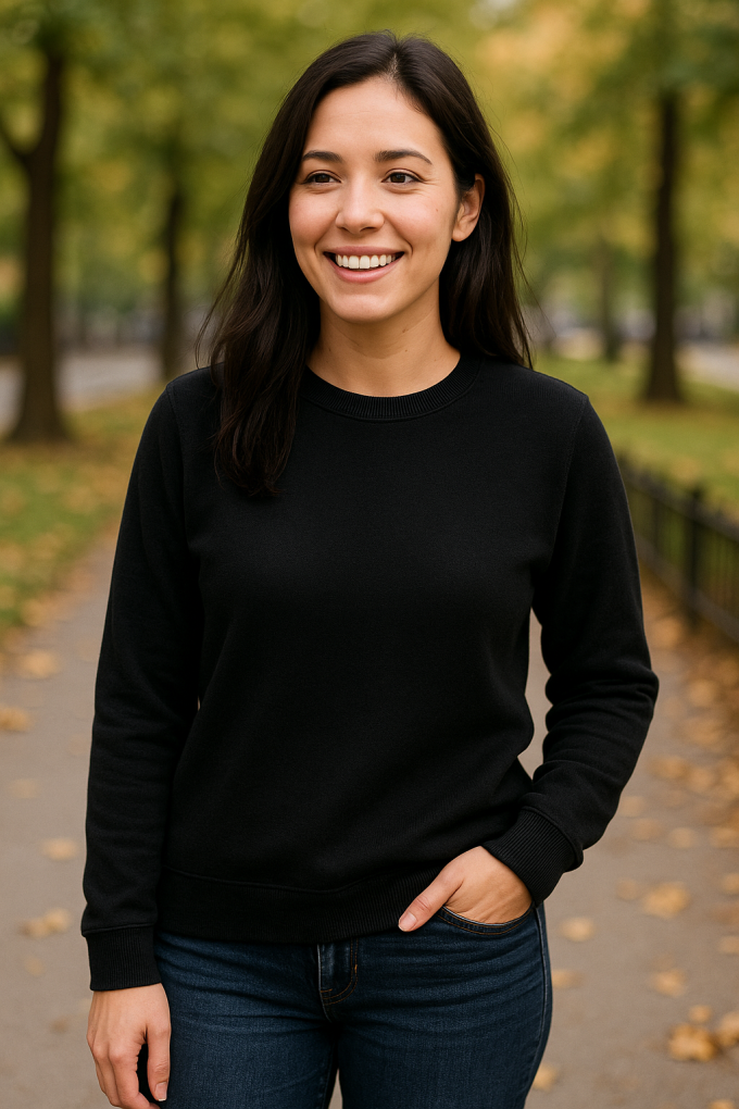 Fijngebreide jersey Mirella, zwart