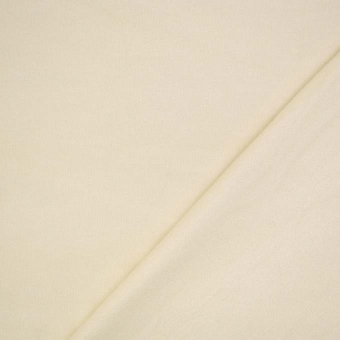 Tissu jersey maille tricot fin Mirella, blanc vanille