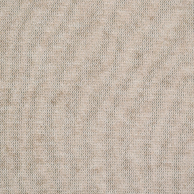 Fijngebreide stof doubleface Lia gemêleerd, licht beige