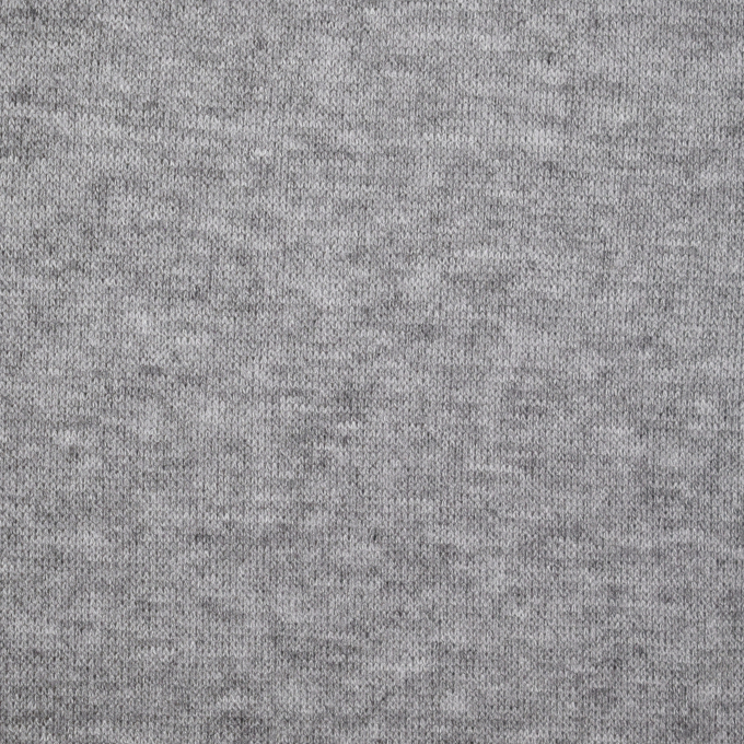 Tissu maille tricot fin double face Lia, gris argent