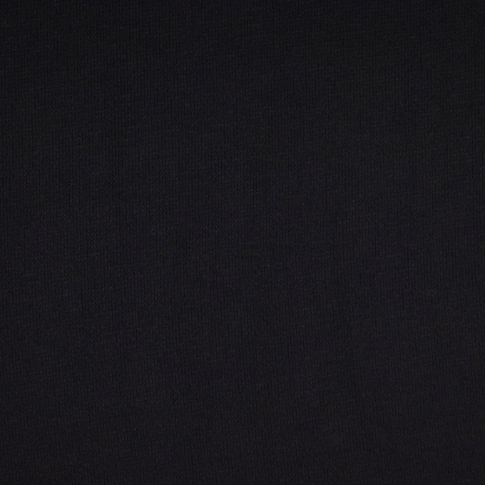 Tissu maille tricot fin double face Lia, noir