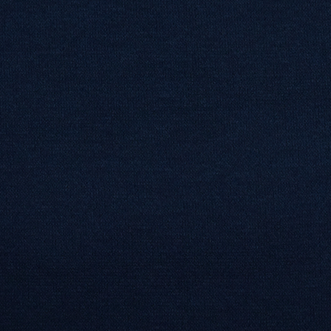 Tissu maille tricot fin double face, bleu foncé