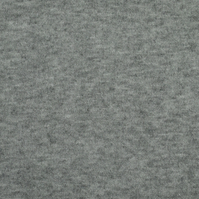 Tissu maille tricot fin double face, gris