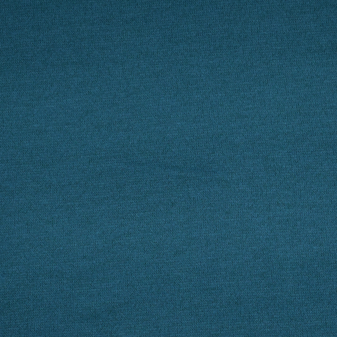 Tissu maille tricot fin double face, bleu pétrole