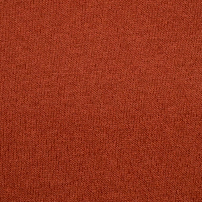 Tissu maille tricot fin double face, terracotta