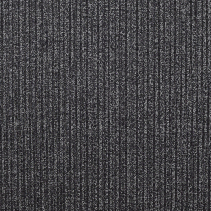 Tissu maille tricot fin côtelé, gris foncé