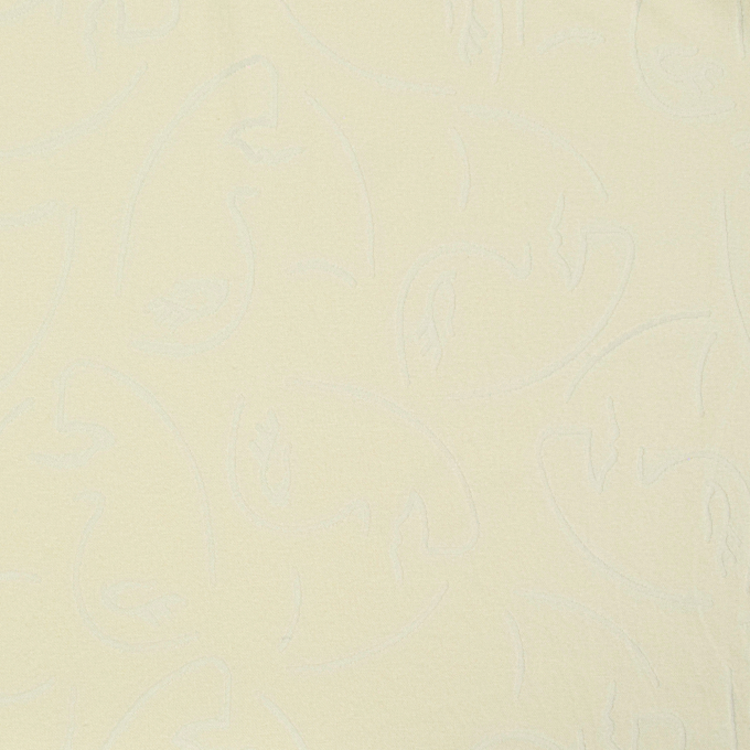 Fine knit fabric Jaquard Faces Fibre Mood, vanilla