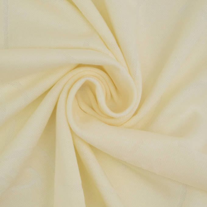 Fine knit fabric Jaquard Faces Fibre Mood, vanilla