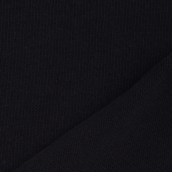Tissu maille tricot, noir
