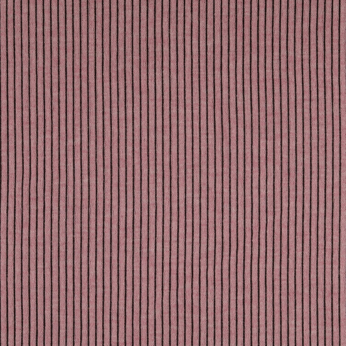 Tissu maille tricot fin côtelé, vieux rose
