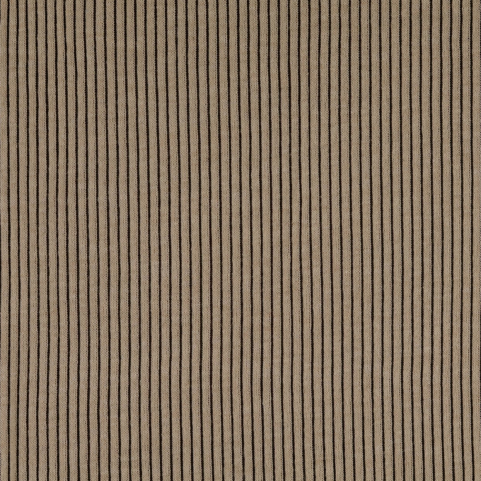 Fijngebreide stof Stripes, zandkleurig