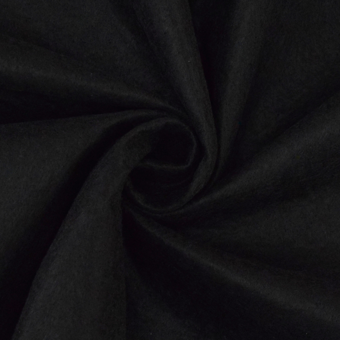 Tissu feutrine 1 mm, laize 90 cm, noir