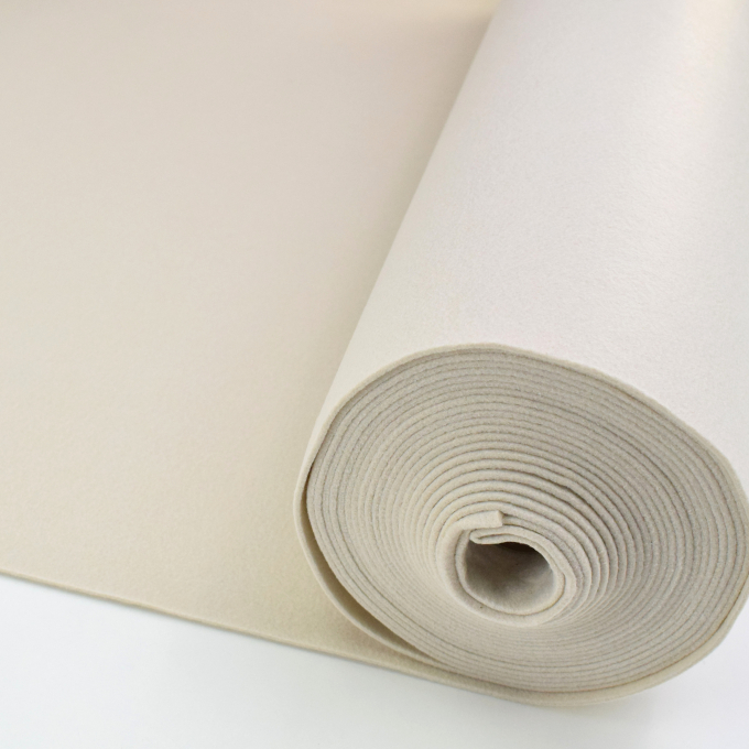 Vilt 3 mm, 90 cm breed, naturel