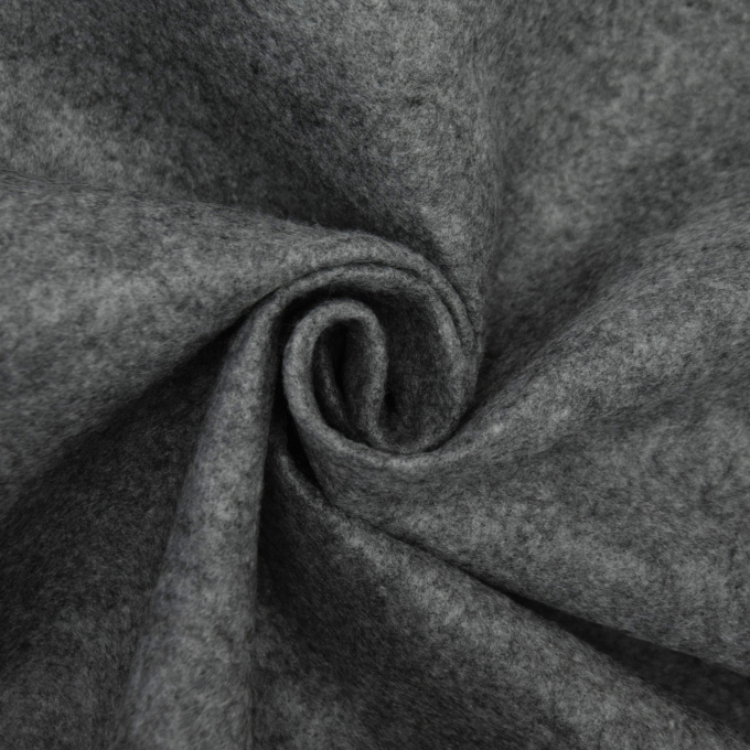 Tissu feutrine 2 mm, gris métal chiné