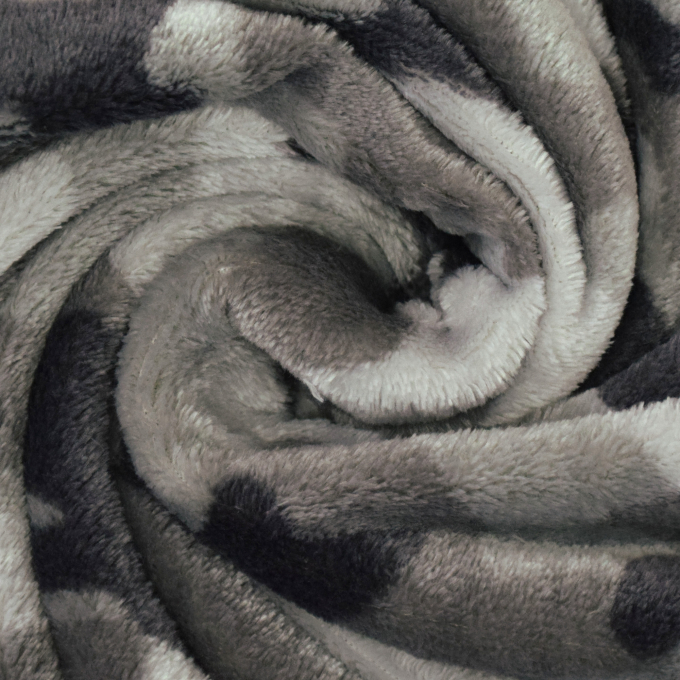 Flannel fleece Camouflage, light grey
