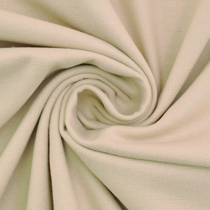 Tissu flanelle de coton uni,  sable