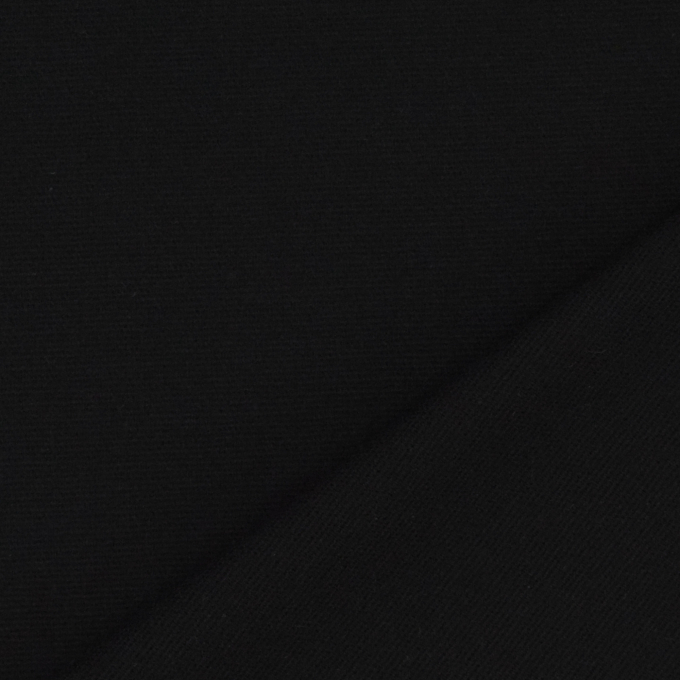 Flanellstoff uni, schwarz