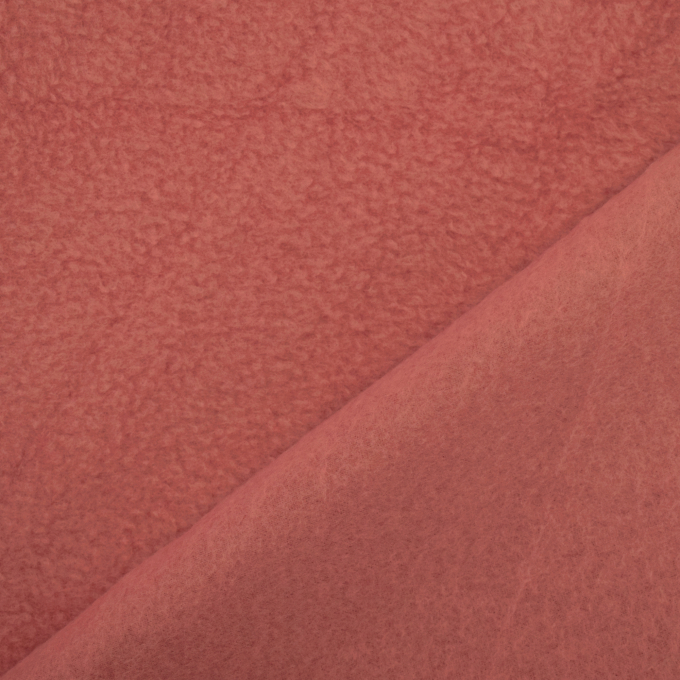 Tissu polaire anti-boulochage rose pâle