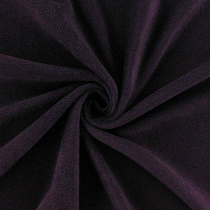 Fleece antipilling, auberginepaars