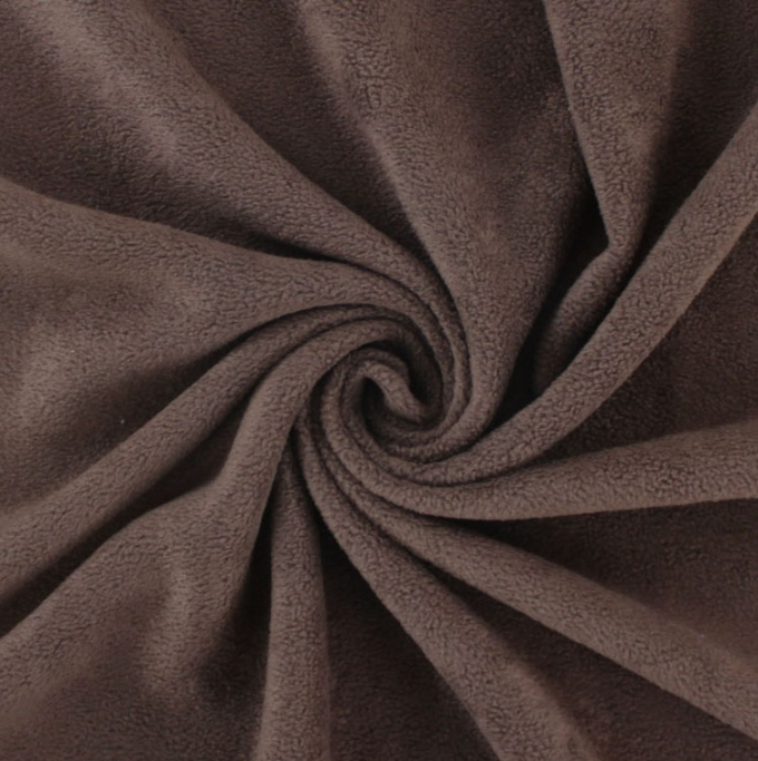 Fleece antipilling, donkerbruin