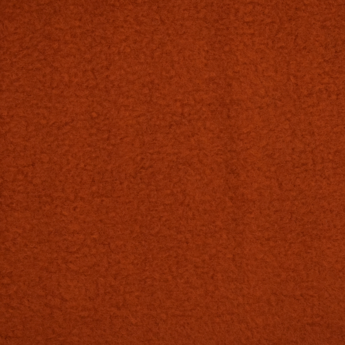 Tissu polaire anti-boulochage terracotta foncé
