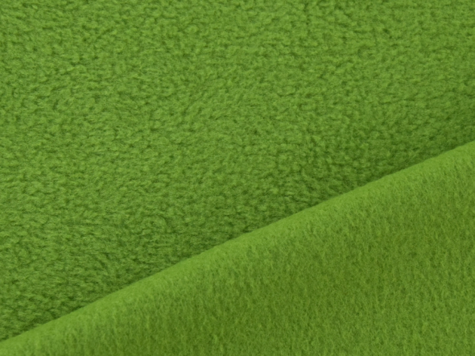 Tissu polaire anti-boulochage vert clair