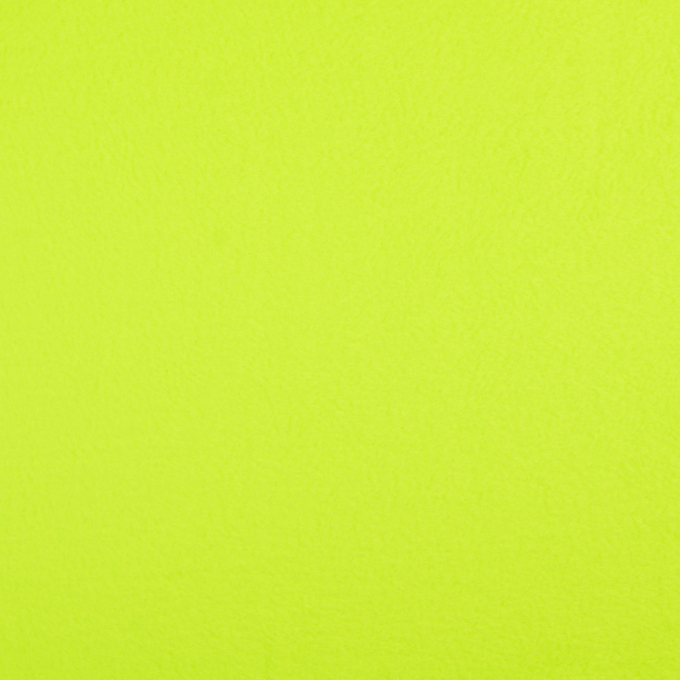 Tissu polaire anti-boulochage jaune fluo