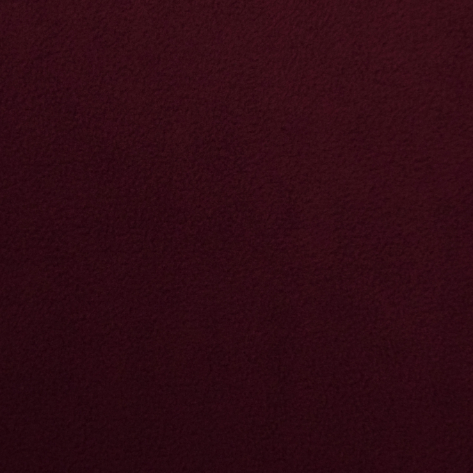 Tissu polaire anti-boulochage rouge vin