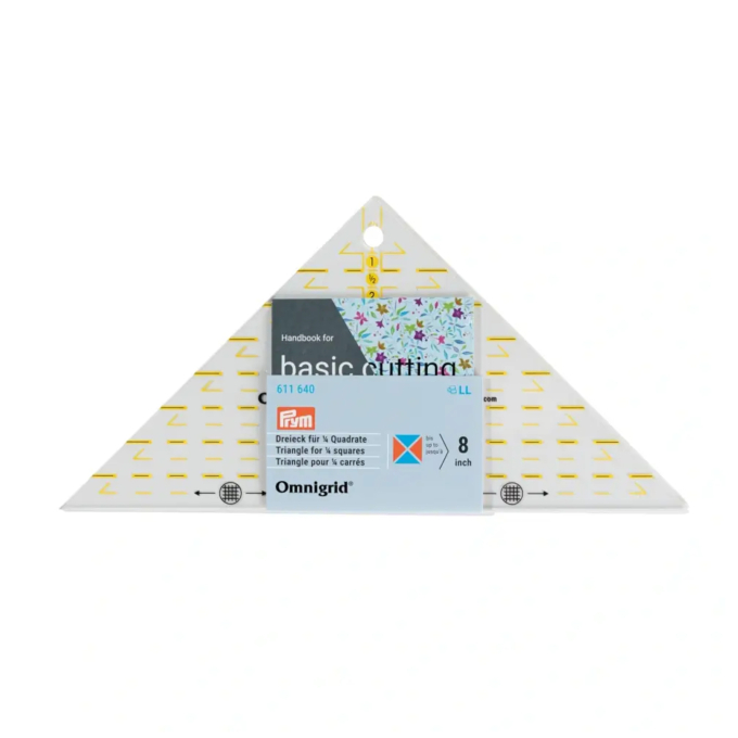 Quick Triangle with inch scale for 1/4 squares, up