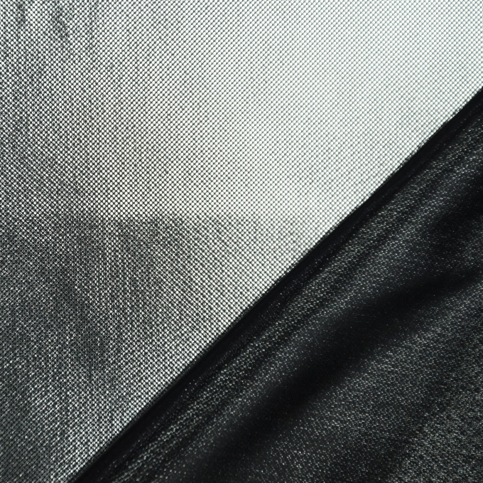 Tissu lamé jersey uni, argent
