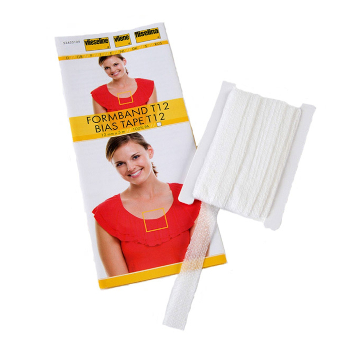 Bias Tape T12 Vlieseline, wit