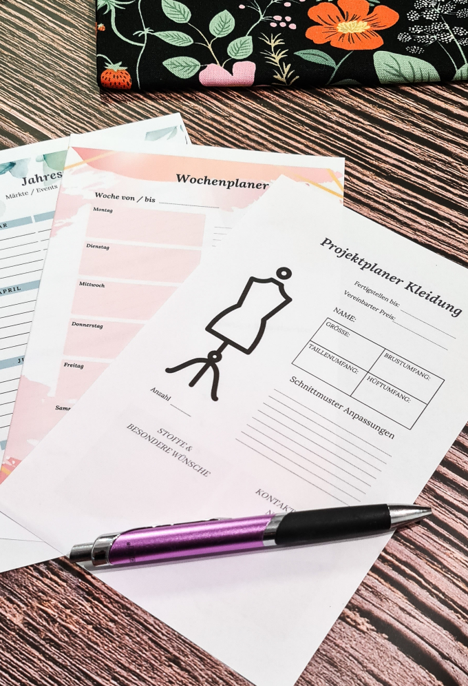 Freebook Cutting Corners Design Nähplaner & Bullet Journal A5