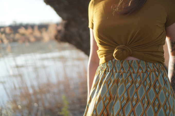 Freebook Einfach anziehend Kleid - Shirt Zeit zu Tanzen Rockbund Add On