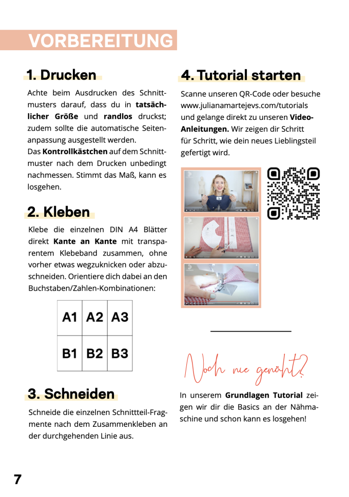 Freebook JULIANA MARTEJEVS Kragen mit Rüschen