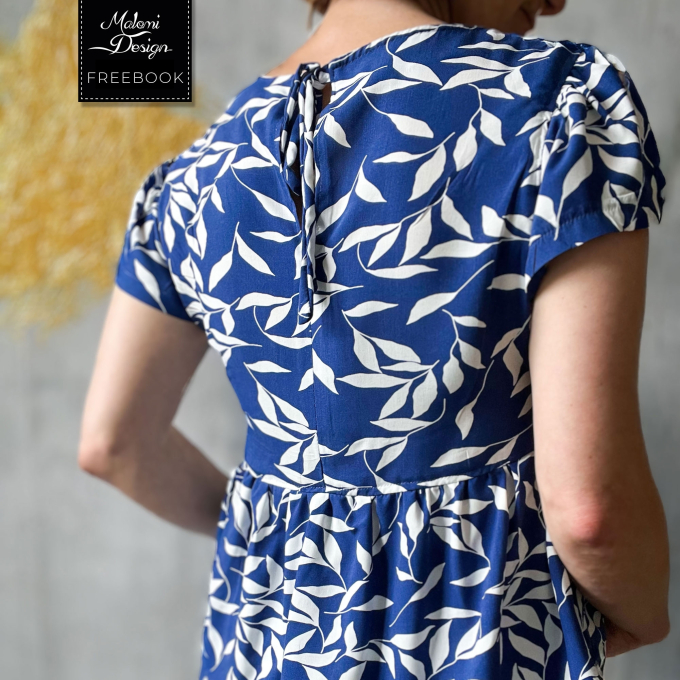Patron couture gratuit Supplément pour robe Klara pdf Malomi Blouse avec Volant, en allemand
