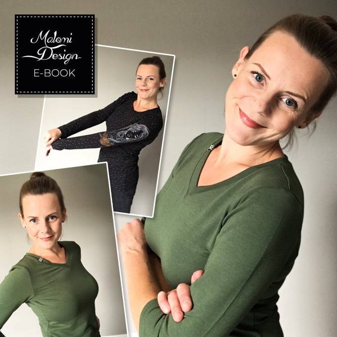 Patron couture gratuit T-shirt basique pour femme pdf Malomi, en français