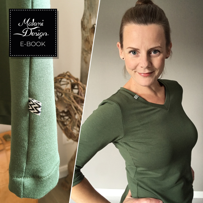 Patron couture gratuit T-shirt basique pour femme pdf Malomi, en français