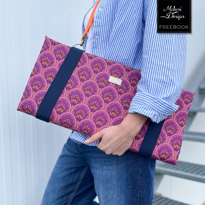 Patron couture gratuit coussin pliable pdf Pompom Malomi, en français