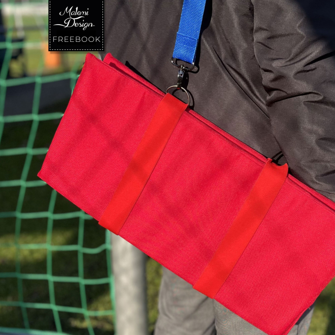 Patron couture gratuit coussin pliable pdf Pompom Malomi, en français