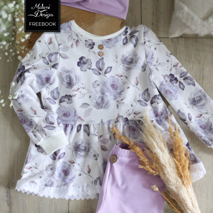 Patron couture gratuit pullover de printemps enfant Emma pdf Malomi, en français