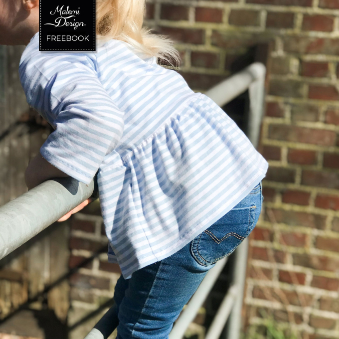 Patron couture gratuit pullover de printemps enfant Emma pdf Malomi, en français