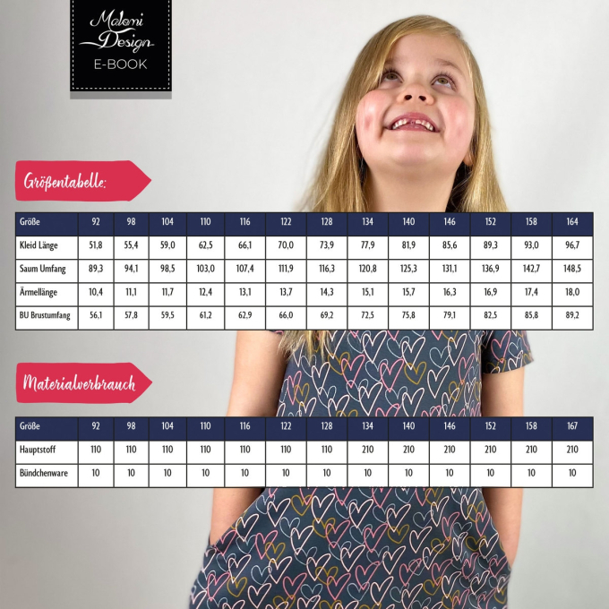 Patron couture gratuit robe enfant Hannah pdf Malomi, en français
