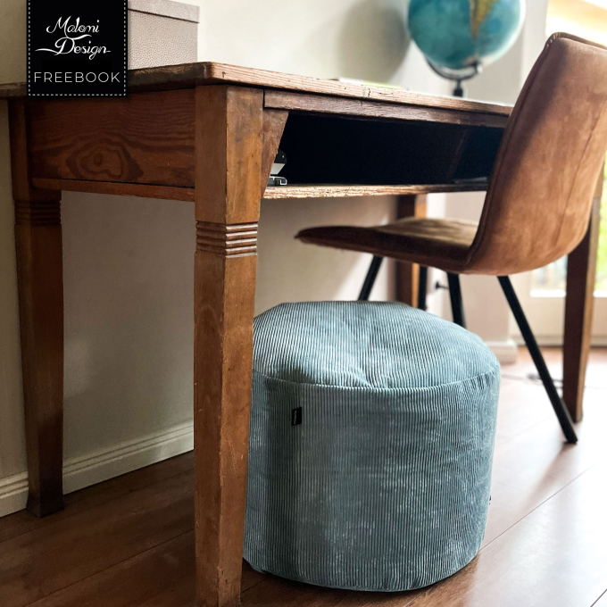 Patron couture gratuit coussin pouf CHILLMA pdf Malomi, en français