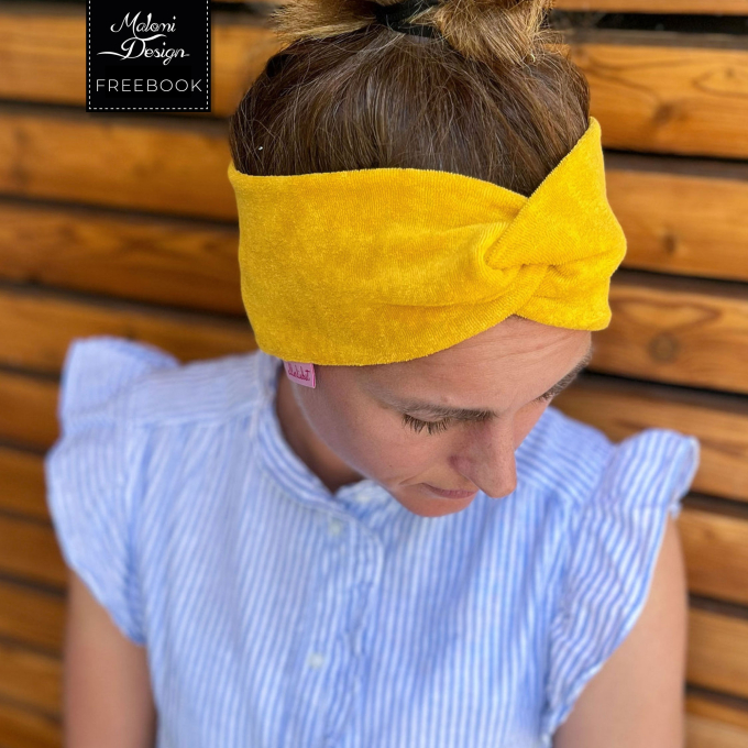 Patron couture gratuit bandeau pdf Malomi, en français