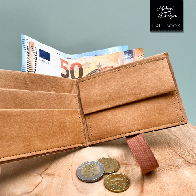 Patron couture gratuit porte-monnaie en Tyvek pdf Malomi, en français
