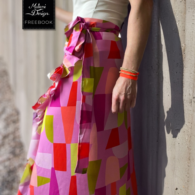Patron couture gratuit jupe femme pdf Lucia Malomi, en français