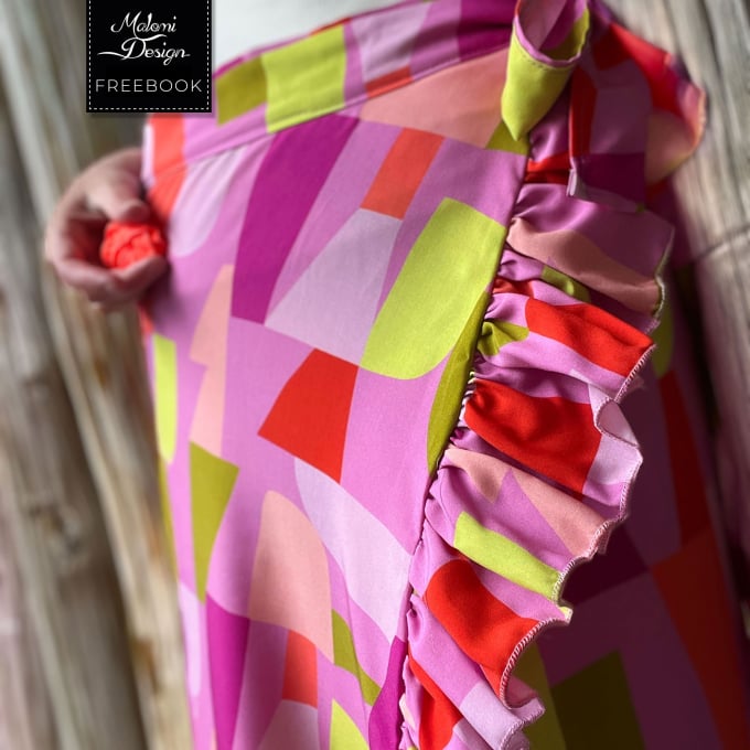 Patron couture gratuit jupe femme pdf Lucia Malomi, en français