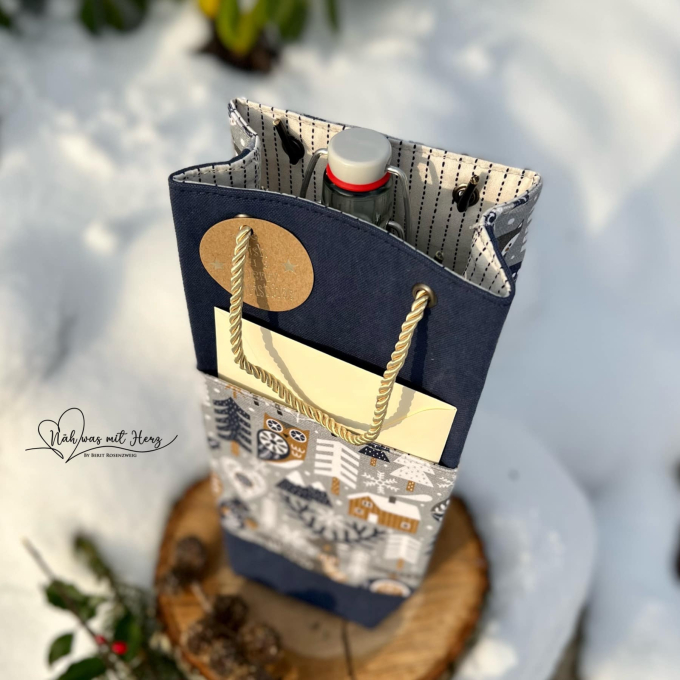 Freebook Unikati Bottle Bag und Present Bag, german